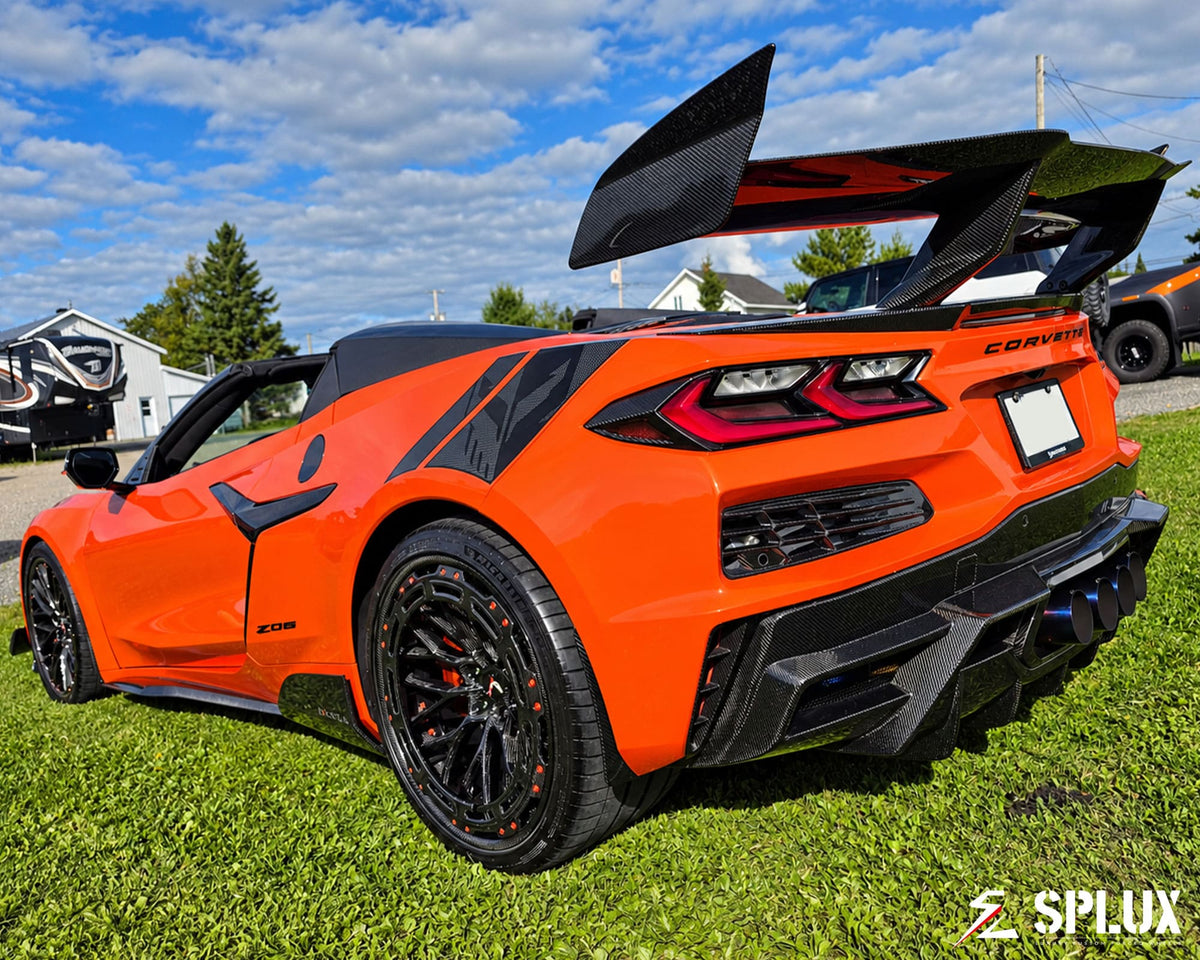 Corvette Z06 carbon fiber wheels on the 2025 Chevrolet Corvette C8 Z06