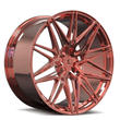 Splux SA-02 19/20 inch custom forged monoblock wheels for C7 Corvette ZR1, aggressive rose gold aftermarket wheels for sale.
