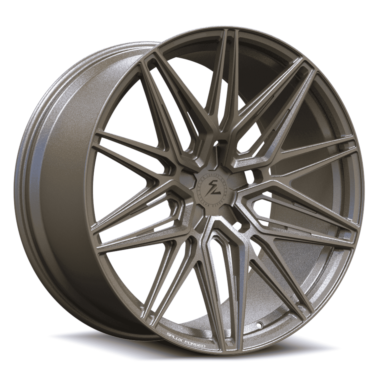 c7 corvette bronze forged wheels by splux. c7 corvette wheels for sale with satin finish.