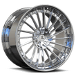 amg gts wheels in chrome and silver,18 inch,custom forged 2-piece multi-spoke wheels by Splux SA-04,perfect aftermarket rims
