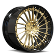 amg monoblock wheels in black and gold,20 inch,Splux SA-04 custom forged 2-piece multi-spoke design,great aftermarket rims