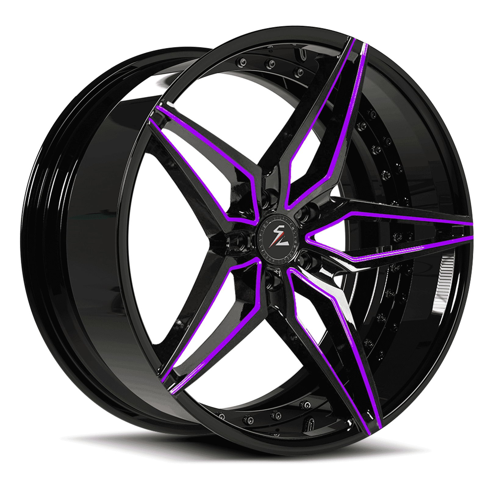 5-spoke wheels with rivet, 5x112 for Audi, BMW,Bentley.Splux luxury fully forged custom monoblock wheels.