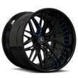 Corvette Deep Dish Rims – All Gloss Black, Available with Corvette C1-C8 Embedded Center Caps. Compatible with OEM Tires.