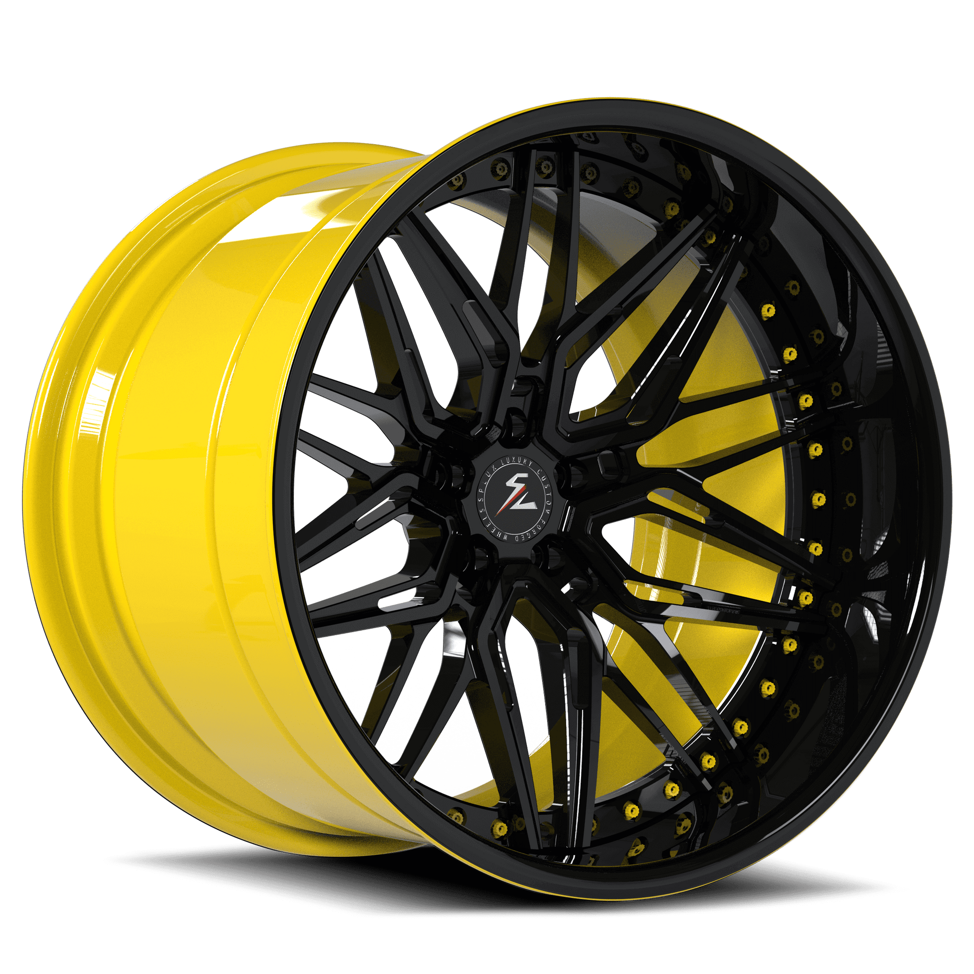 Corvette Deep Dish Rims Available in 17-26” Staggered Sizes – Compatible with OEM Tires, Lug Nuts, and Center Caps.