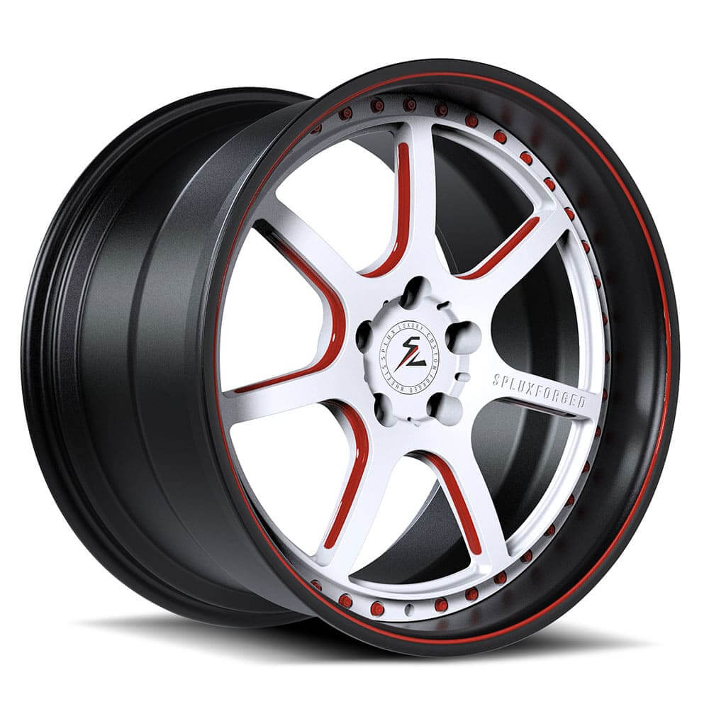 Mazdaspeed 6 deep dish aftermarket wheels from SD-05.Custom white and red wheels with lip, JDM aftermarket wheels from Splux