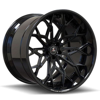 black rims for dodge challenger rims.Deep lip carbon fiber 2-piece hellcat aftermarket rims.