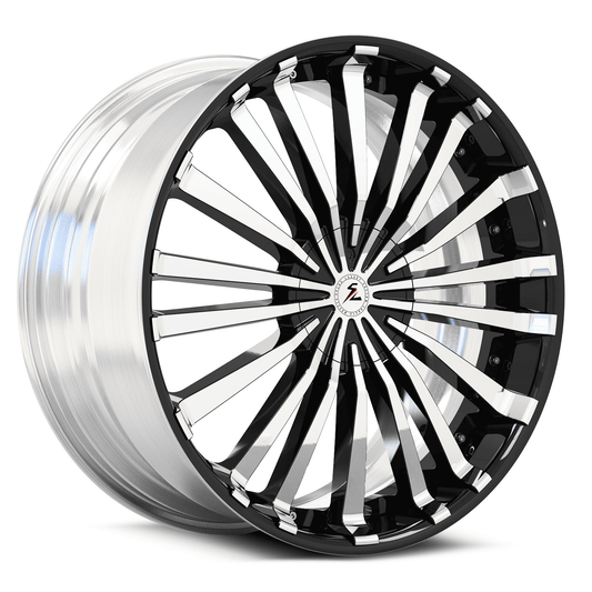Honda Accord rims featuring a chrome face and deep black lip. Custom aftermarket forged wheels by Splux.