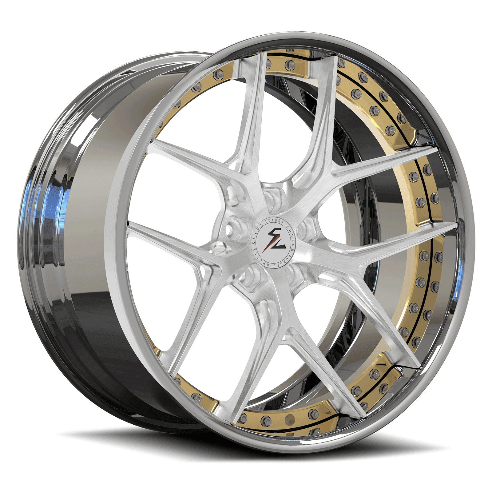 Lamborghini Huracan gold with 5x112, 19,20 staggered OEM size. Lamborghini Huracan aftermarket wheels from Splux forged.