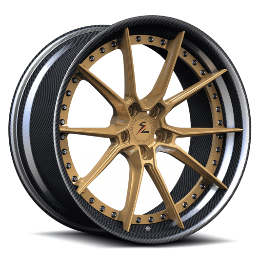 Custom forged wheels for Acura NSX and Acura TLX Type S. Aftermarket 2-piece lightweight OEM-style Acura rims from SF-02.