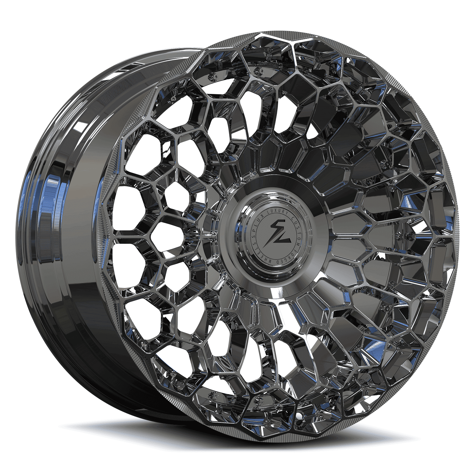 chrome off-road wheels for Mitsubishi Evo,3000GT,Raider with lightweight chrome rims and performance-inspired design.