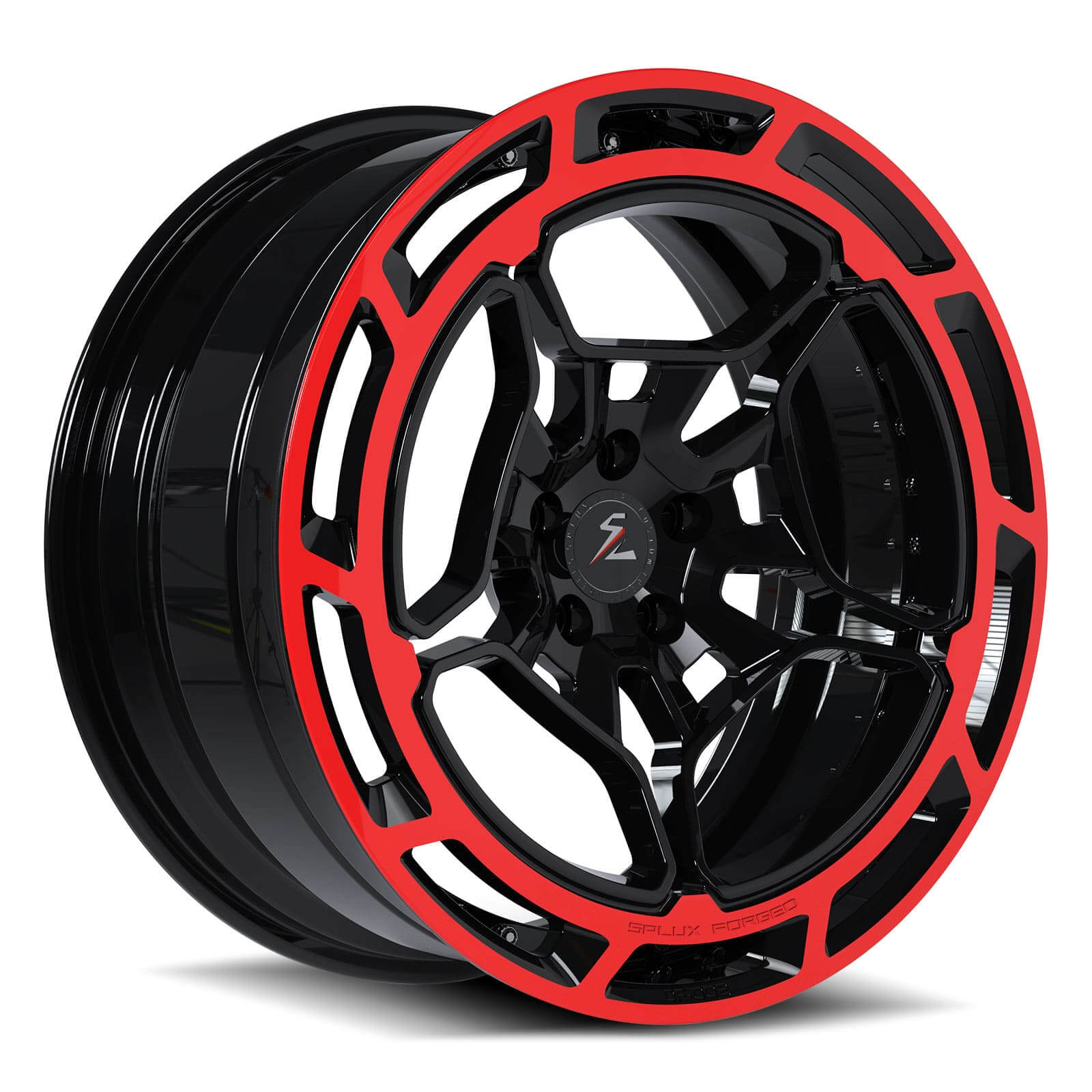 18x8 5-spoke black wheels for BRZ,FRS,acura tl. Super concave and sporty alloy wheels from Splux in JDM style.