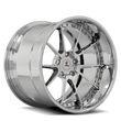 S550 mustang deep dish wheels in silver,5-lug,10-spoke design,custom forged 20" aftermarket wheels by Splux SD-04.