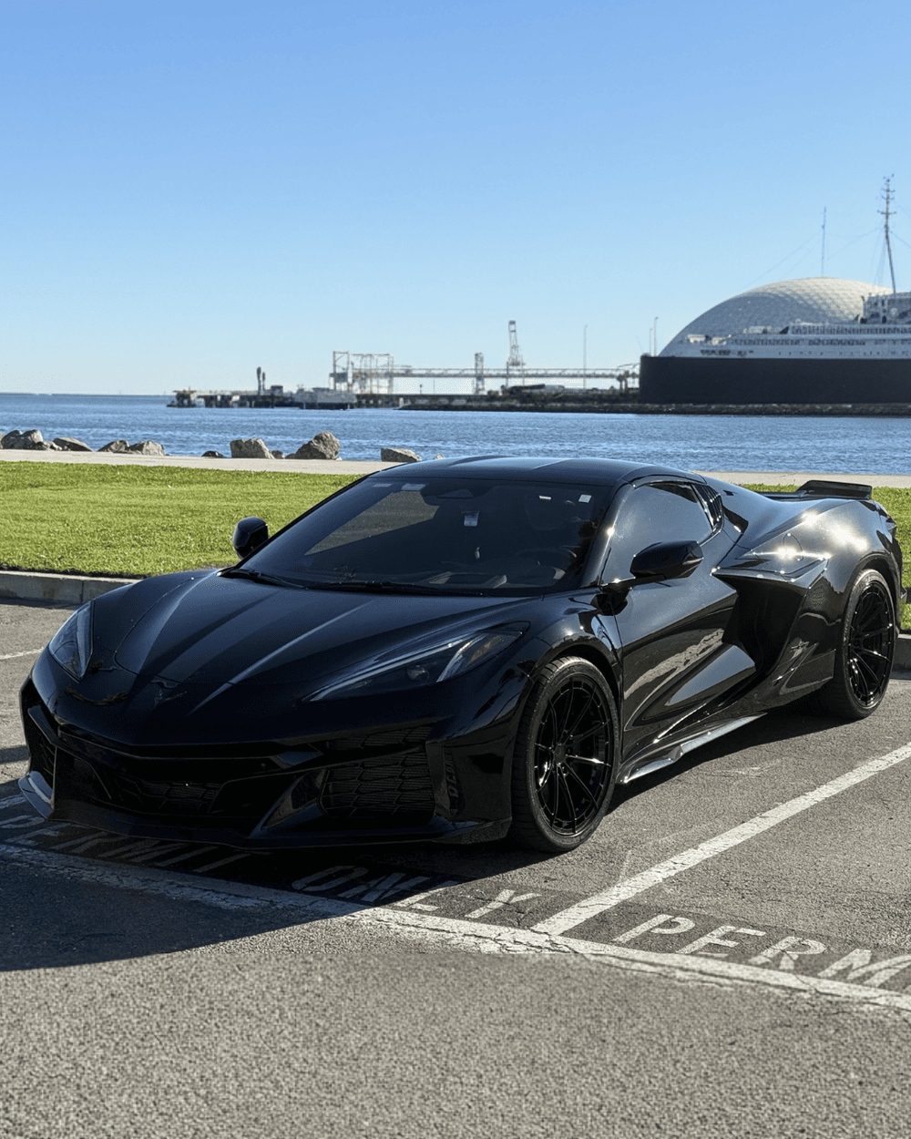 SL-C07 2022-2025 Corvette C8 Z06/E-Ray Black&Red Deep Concave 20x10 21x13