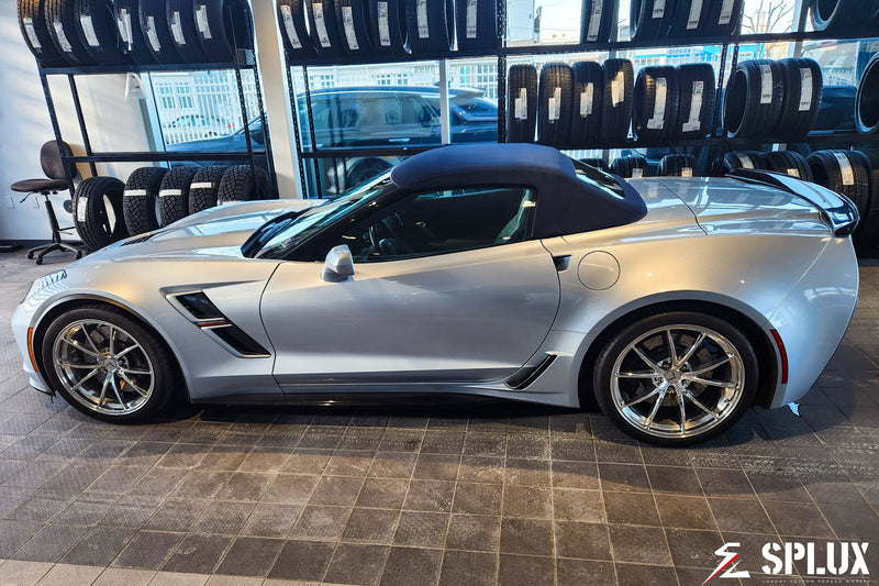 c7 corvette grand sport wheels on Thomas Nolan's Blade Silver Metallic 2017 Chevrolet Corvette C7 Grand Sport