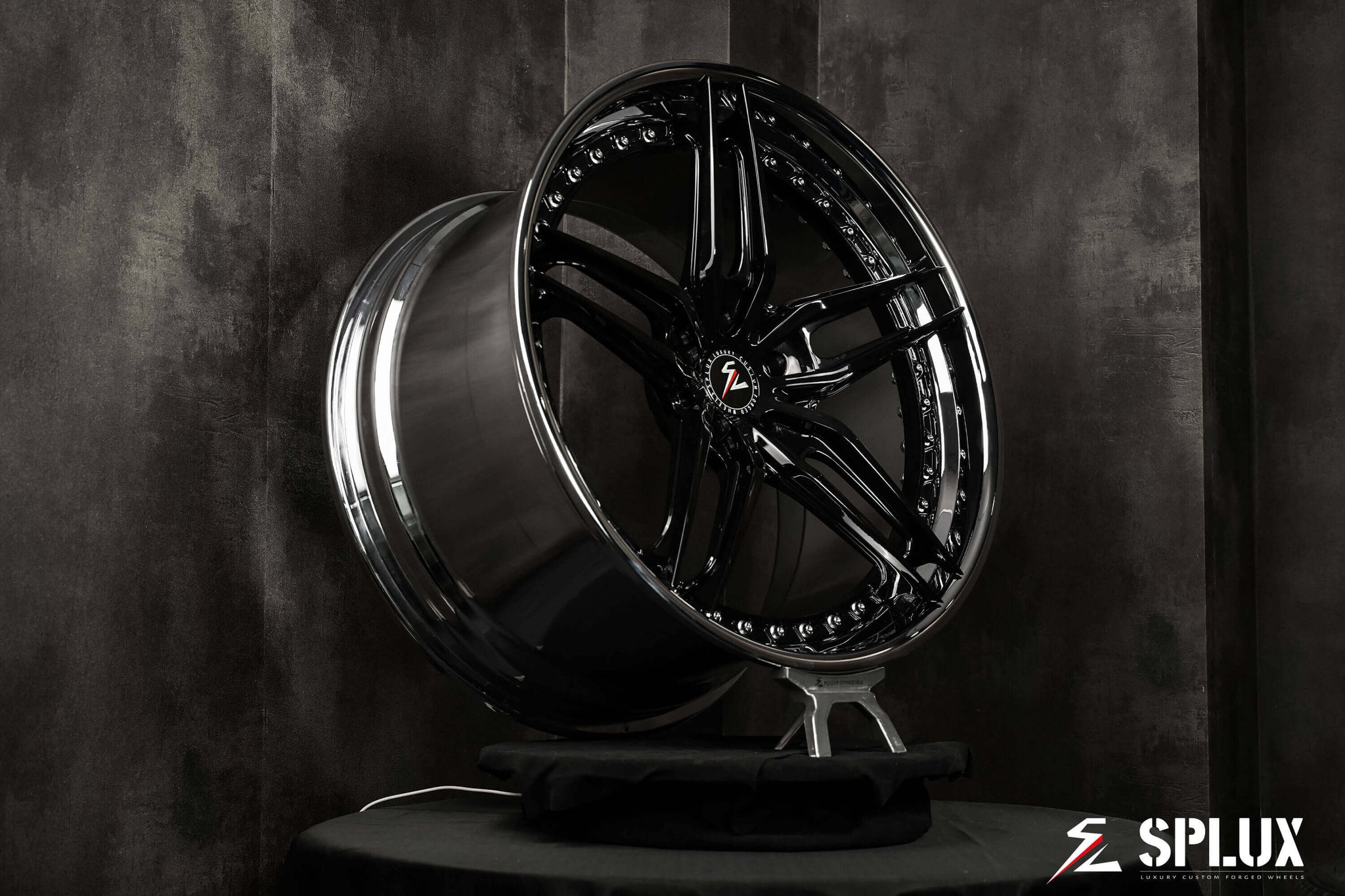 Custom 2016 Corvette C7 Stingray Chrome, Black Wheels:SA-01 - Splux ...