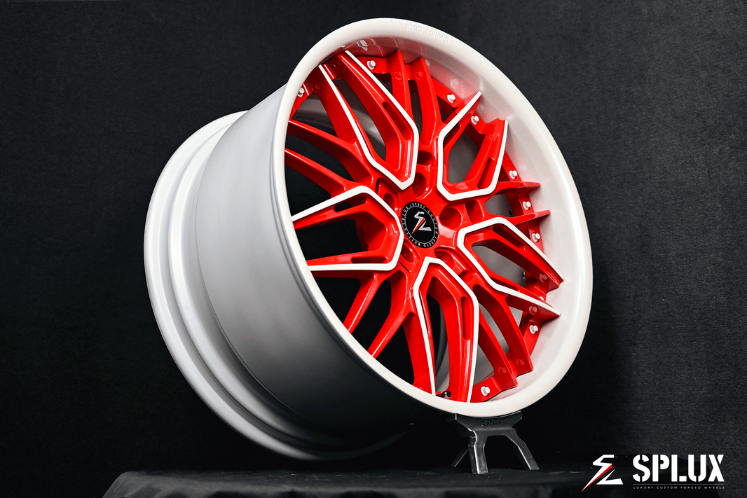 White Custom Forged Deep Dish/Concave Wheels&Rims - Splux Luxury Wheels