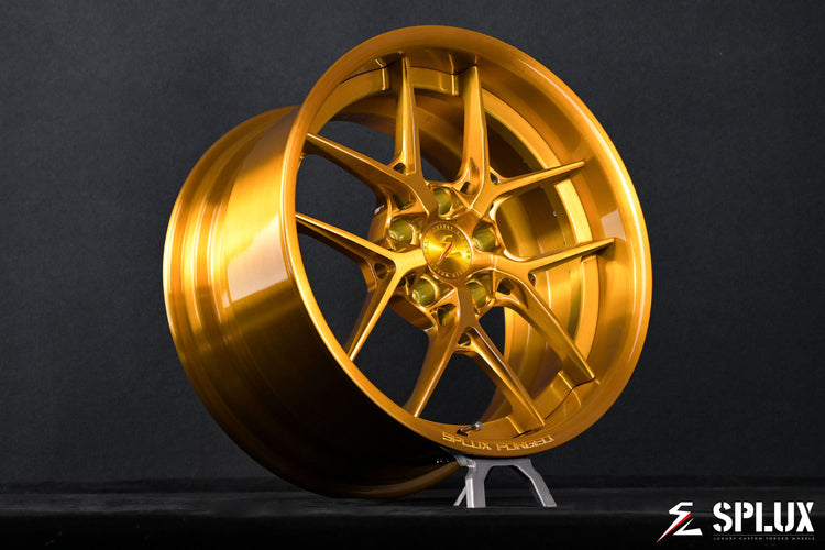 1968 Camaro wheels: SD-02 forged 2-piece in brushed dark gold