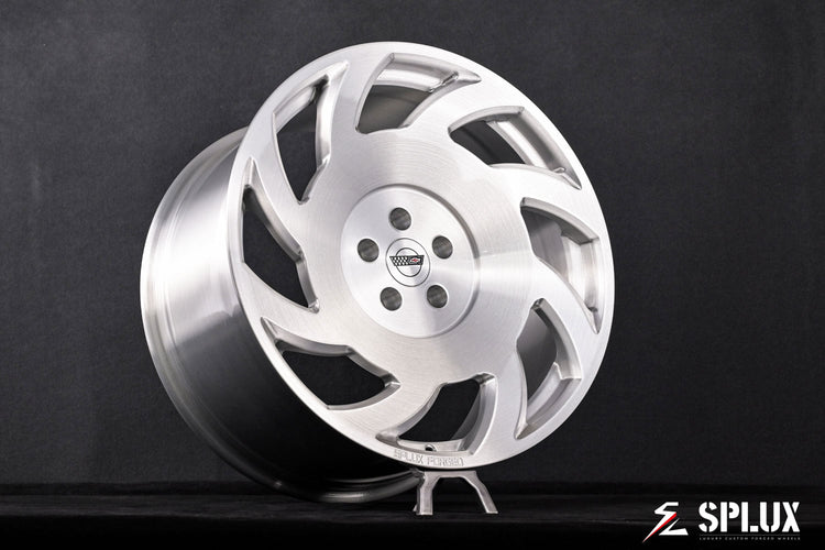 1995 Corvette C4 ZR-1 with custom wheels featuring SA-10 forged 1-piece wheels in brushed aluminum