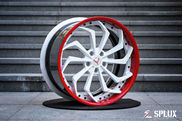 SA-08 C8 Corvette wheels front three-quarter exterior view on 2023 Corvette Stingray