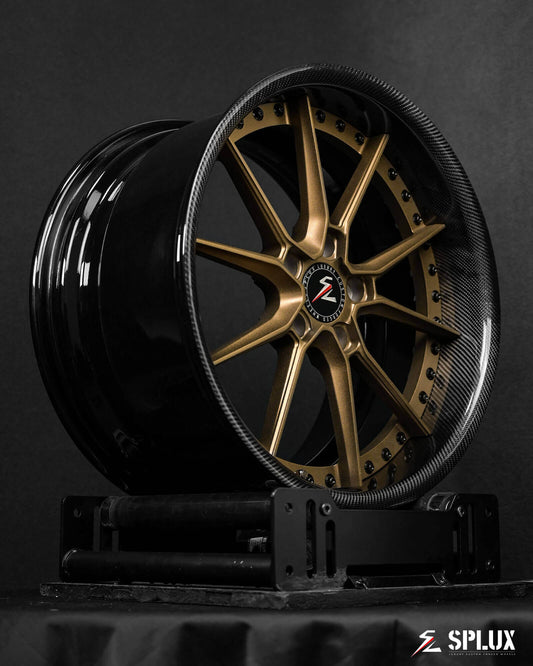 Splux SF-02 Y-spoke wheels with carbon fiber rims, perfect for Toyota pickup 4x4 trucks. Enhance your ride with stylish, durable wheels.