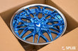 Front angle of SD-01 forged deep dish 18x9 wheels on 2001 Pontiac Firebird WS6 – design your own wheels