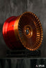 Splux SL-C22 custom forged 2-piece RS4 rims for 2007 Audi, offering a luxury concave multi-spoke style in bronze and red.