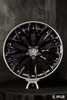Splux SL-C22 custom forged 2-piece black and purple concave 20-inch luxury wheels for custom 2009 Audi A5