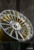 Luxury custom forged 2-piece silver or gold concave wheels for 2013 Audi S5, featuring 20-inch aftermarket rims.