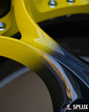 SD-03 forged wheel construction showing 2-piece design for C7 Corvette custom build.