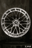 2015 BMW E90 M3 wheels in silver and gold with Splux SL-C12 custom forged 2-piece concave luxury aftermarket rims
