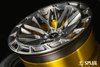 Splux SL-C12 silver and gold concave custom forged 2-piece luxury aftermarket rims for 2015 BMW M3