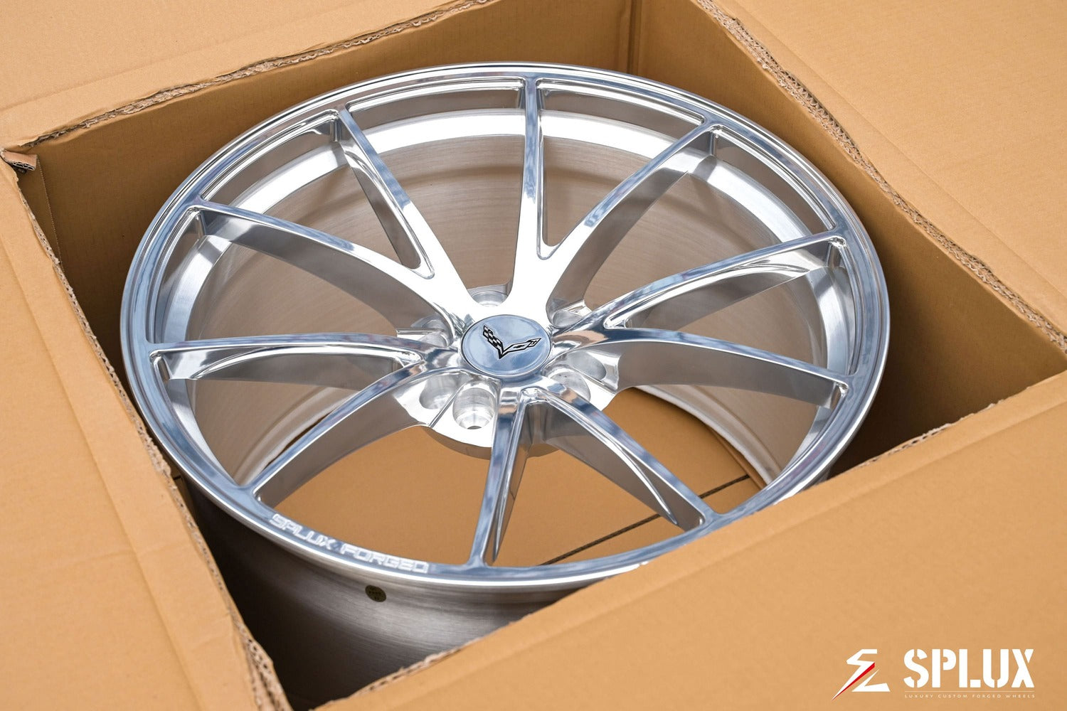 SC-08M 20x12 forged concave rear wheel fitment on 2017 Corvette C7 Grand Sport.