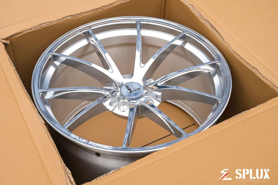 SC-08M 20x12 forged concave rear wheel fitment on 2017 Corvette C7 Grand Sport.
