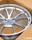 Finish close-up of SC-08M 1-piece forged wheel, ideal for custom C7 Corvette builds.