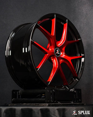 Perfect fitment of custom Corvette C7 SL-04 forged 19x8.5 / 20x10 Y-spoke wheels