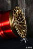 Bmw e92 m3 competition wheels by SL-C12 custom forged 2-piece concave, 20-inch luxury bronze,red finish, aftermarket wheels.
