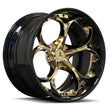 SD-03 deep dish black gold forged wheels for 2026 Mazda MX-5 Miata - aftermarket rims
