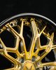 Detail close-up of SD-08 deep dish forged wheels for 2024 Corvette C8 Widebody