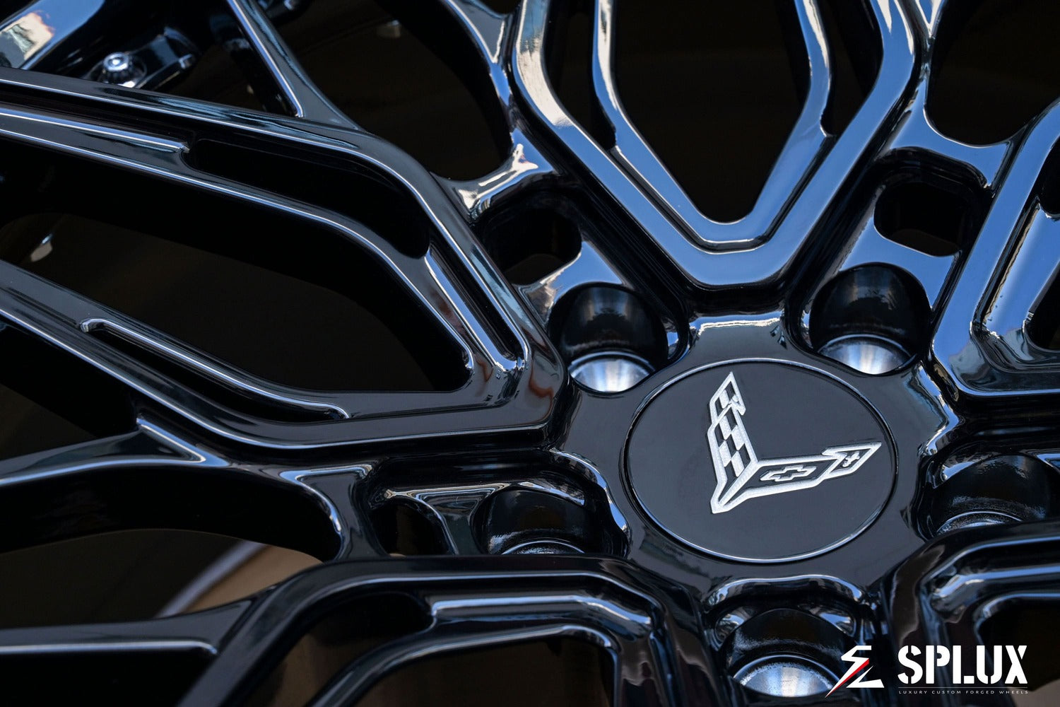 Custom forged wheels SC-02 2-piece setup designed for 2024 Corvette C8 Convertible