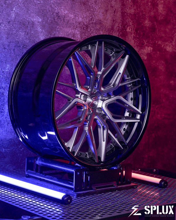 BMW X5 custom forged wheels SD-01 2-piece front view