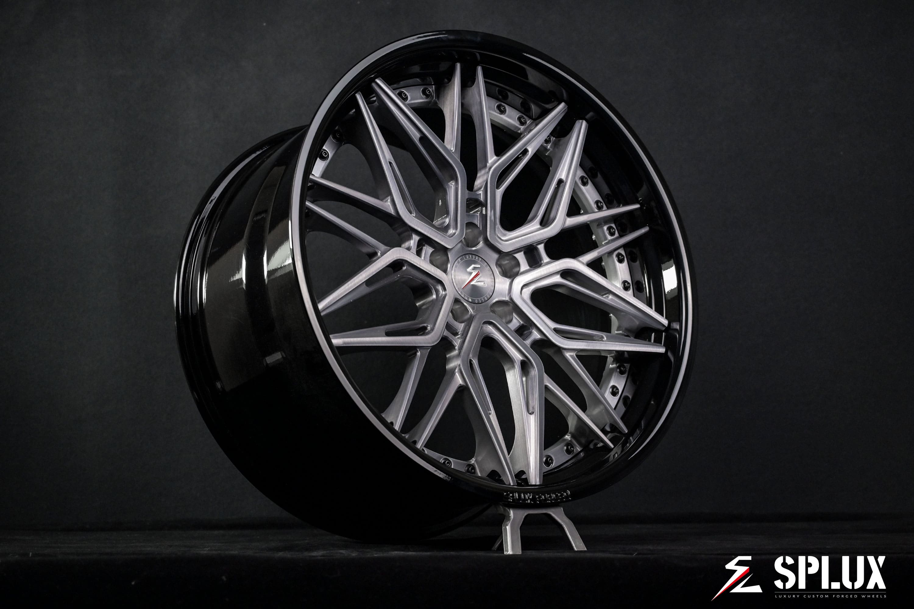 BMW X5 custom forged wheels SD-01 staggered 22 inch fitment side profile