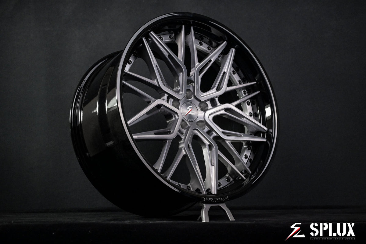 BMW X5 custom forged wheels SD-01 staggered 22 inch fitment side profile