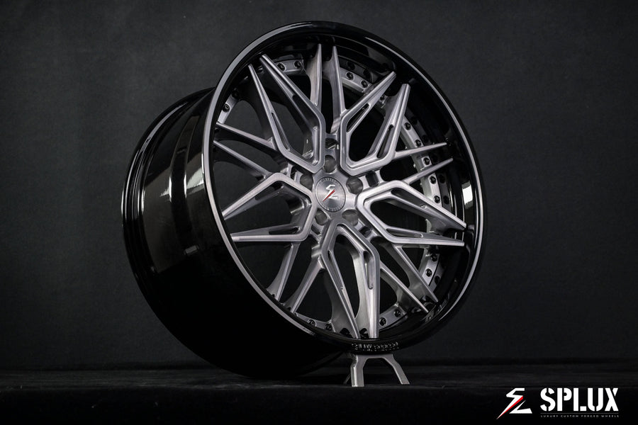 BMW X5 custom forged wheels SD-01 staggered 22 inch fitment side profile