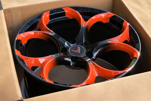 Sebring Orange 2025 Corvette Stingray Z51 with SC-07M forged concave wheels