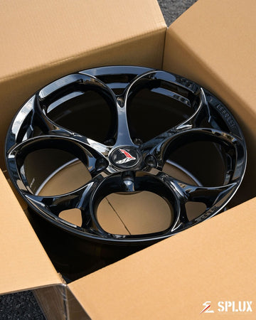 SC-07M forged concave wheel front angle for 2025 Corvette Z51 in 19x8.5, design your own wheels.