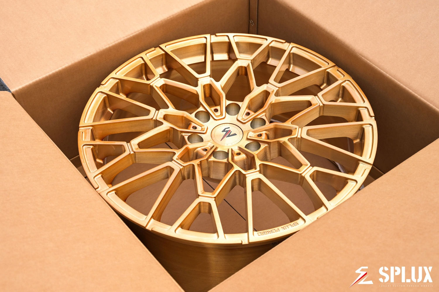 Side profile showing SF-10 1-piece forged wheels on 2025 F150 Lightning, custom 22x8.5 fitment