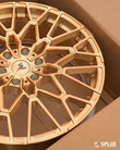 Machined finish detail on SF-10 forged wheels for 2025 F150 Lightning, design your own wheels