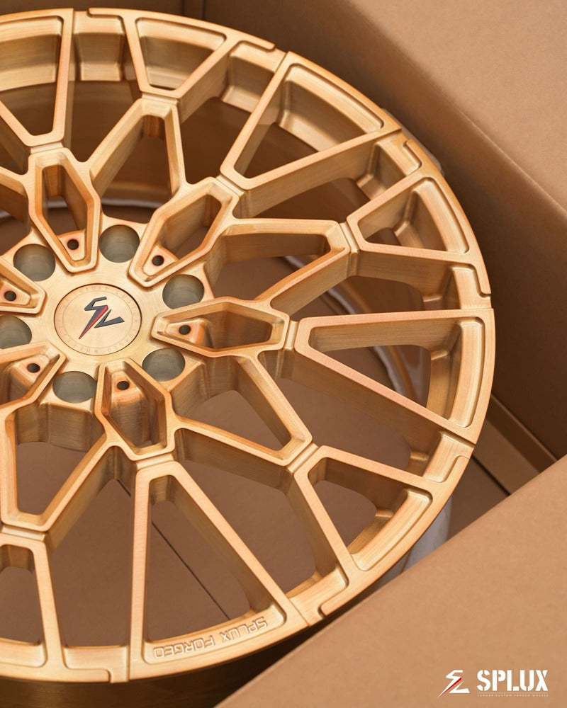 Machined finish detail on SF-10 forged wheels for 2025 F150 Lightning, design your own wheels