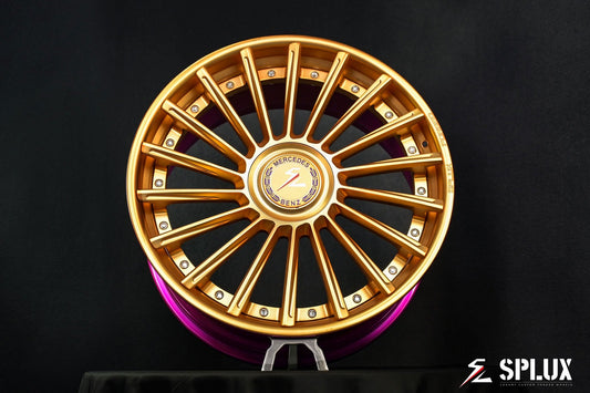 Front view of SL-C23 forged wheels on 2025 Mercedes GLE 450 AMG