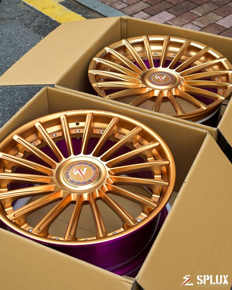 Mercedes multi spoke forged wheels SL-C23 2-piece custom series
